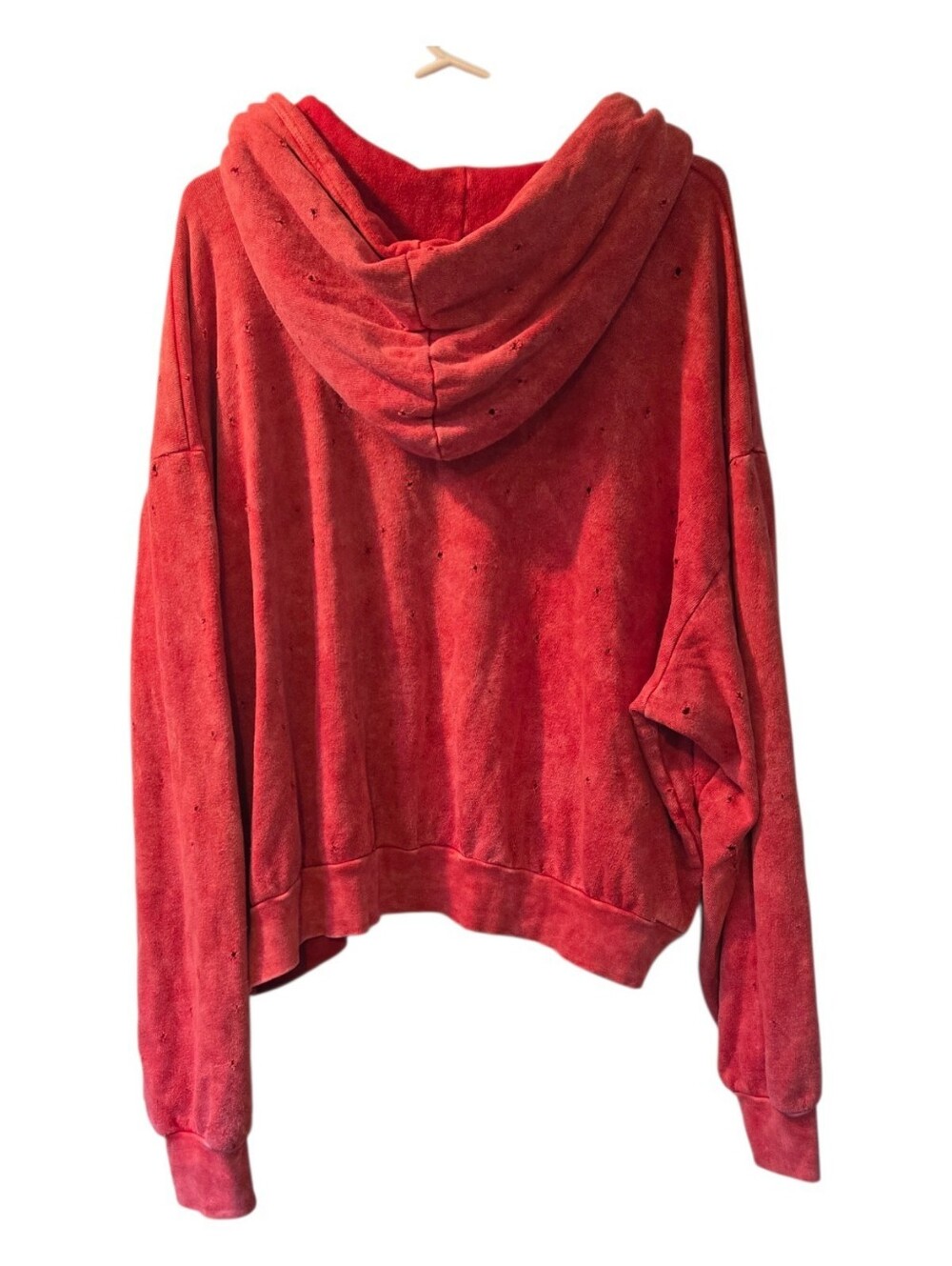 Lauren Moshi Distressed Love Boxing pullover hoodie - Picture 4 of 11